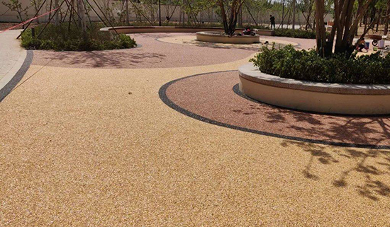 膠粘石路麵施工廠家